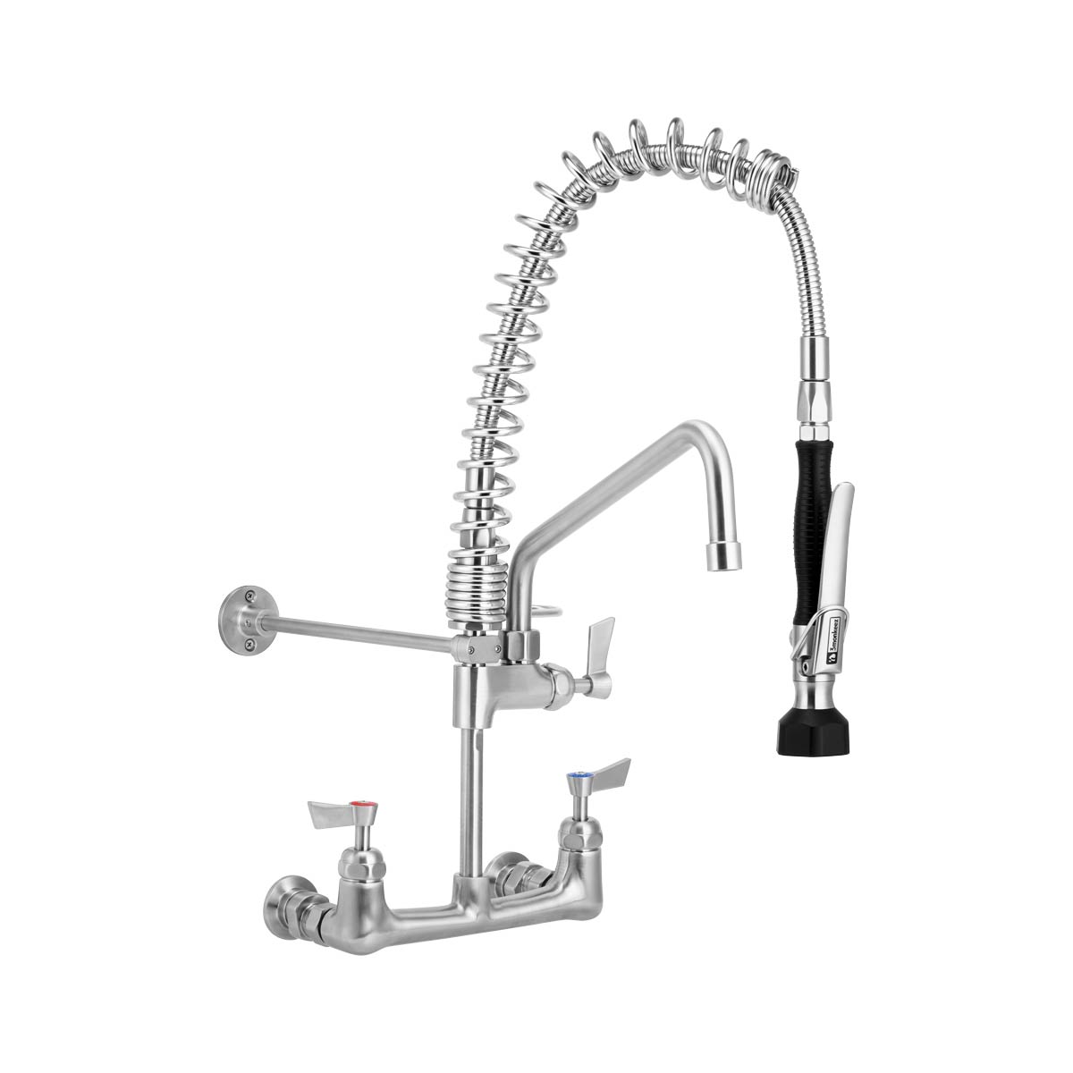 Compact Stainless Steel Exposed Wall Mounted Pre Rinse Unit With 12"Pot Filler T-3M53473-C