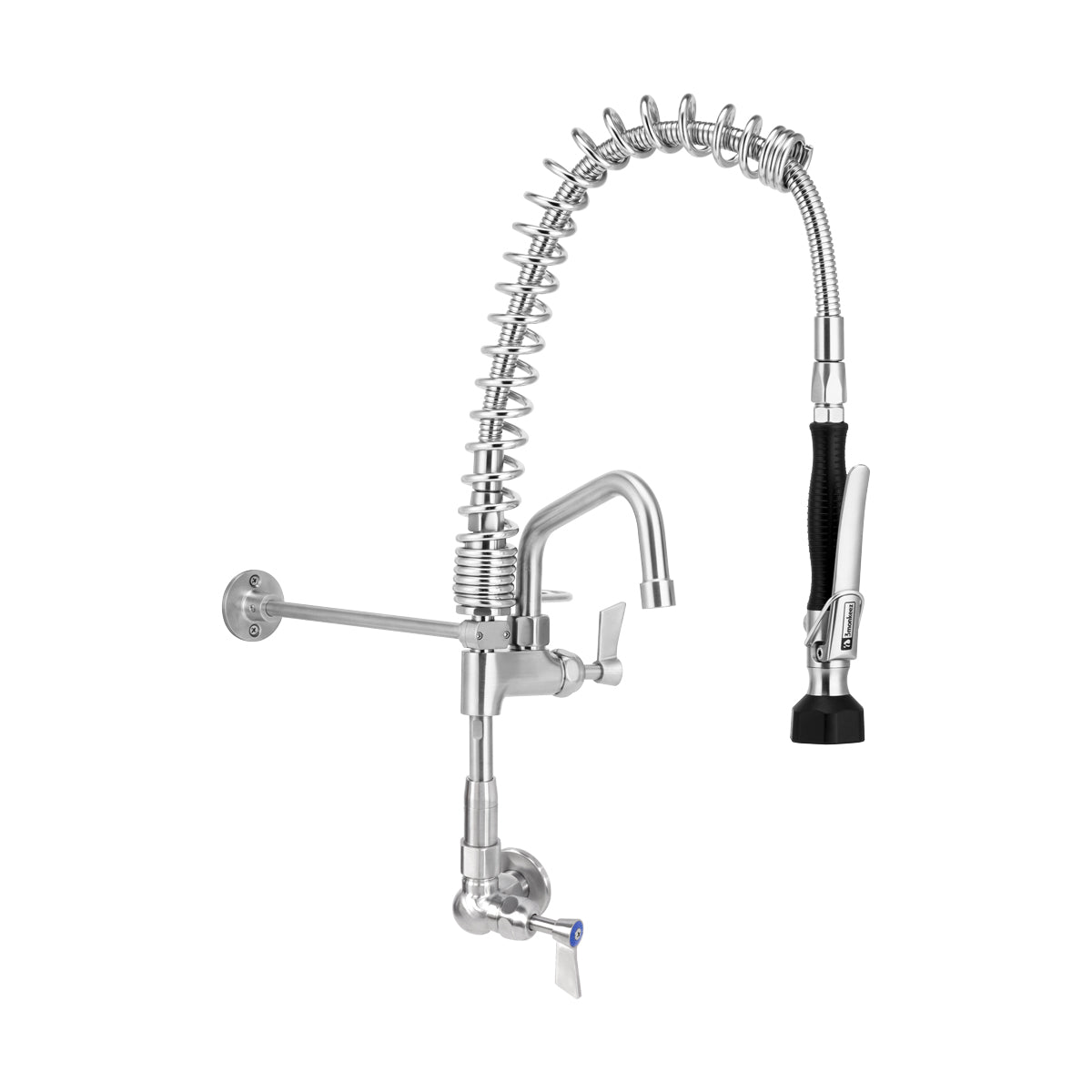 Compact Stainless Steel Single Wall Mount Pre-Rinse with 6" Pot Filler T-3M53706-C