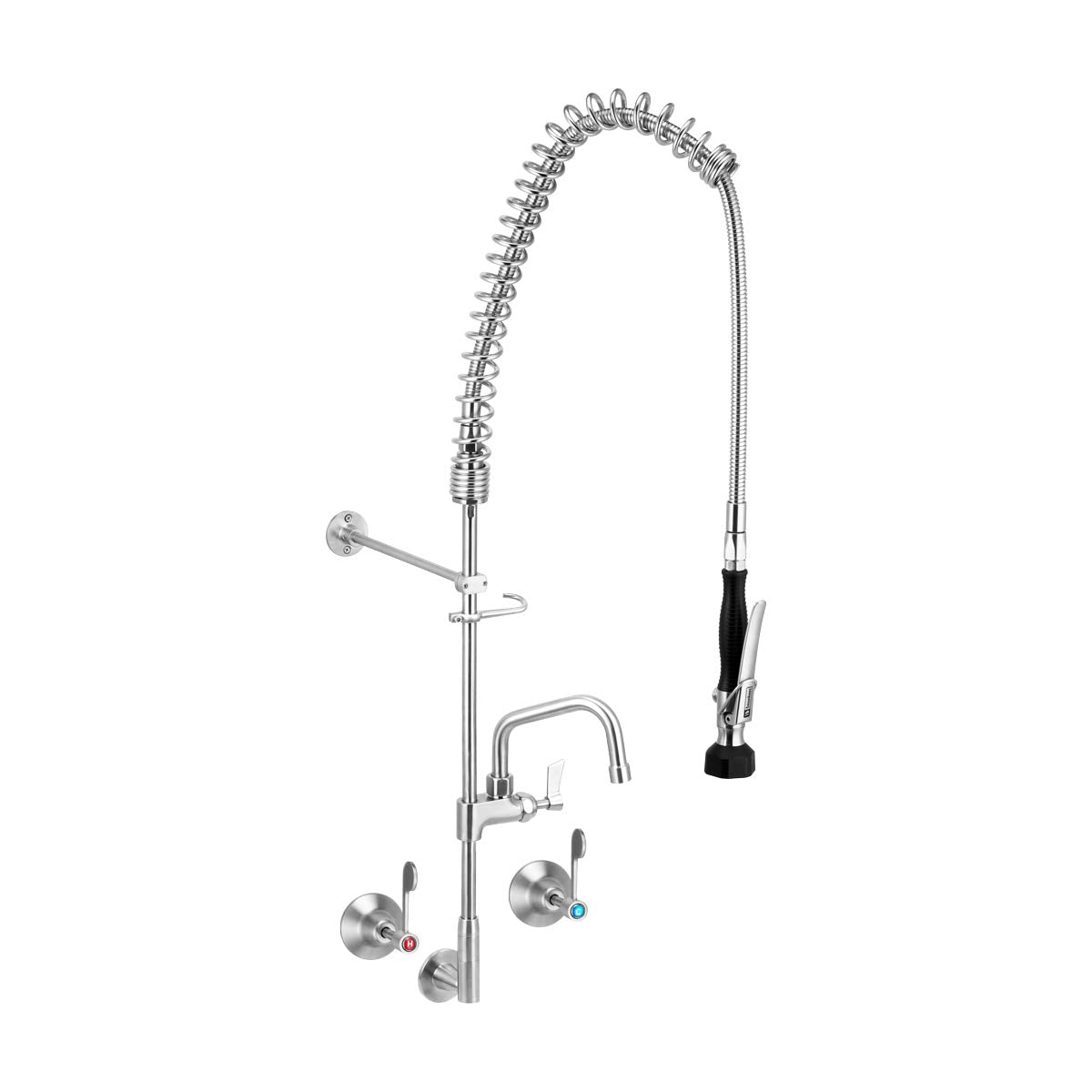 Stainless Steel Wall Stops And Elbow Pre Rinse Unit With 6" Pot Filler T-3M53816