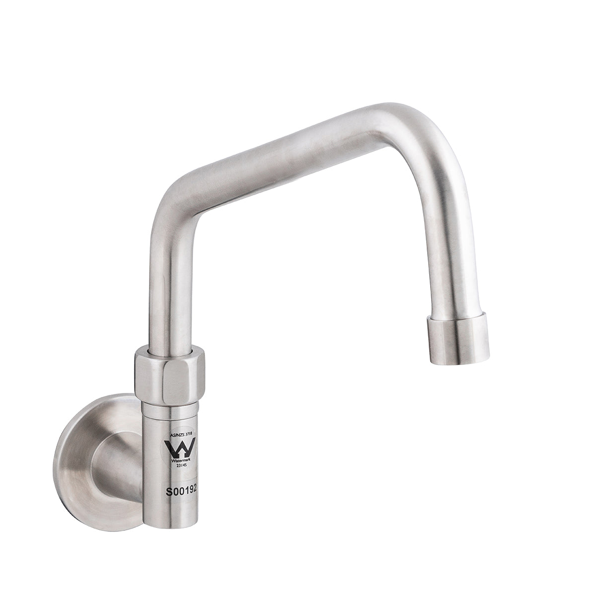 Stainless Steel Wall Elbow and 8" Spout