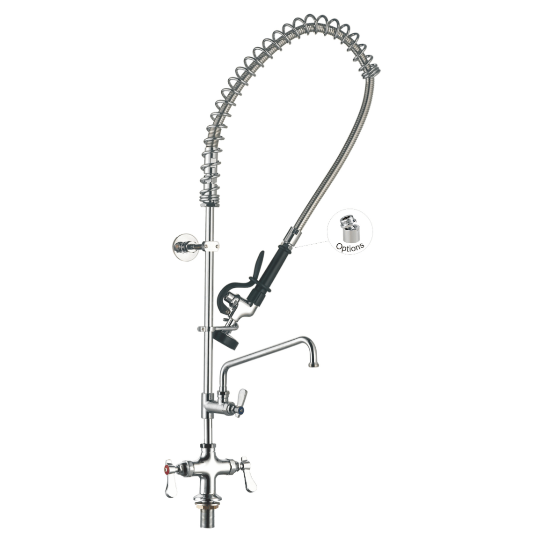 Sunmixer Sunmixer Pre Rinse Unit with Add-on faucet and 305mm Swing Nozzle T98001-2