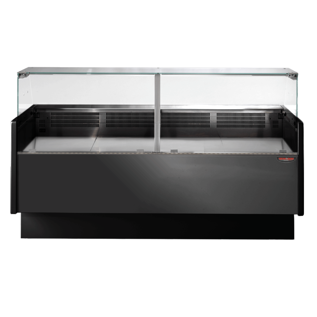 Tecnodom Tecnodom Serie MR80 Black 2000mm Wide Deli Display with Storage and Castors TDMR-0820B