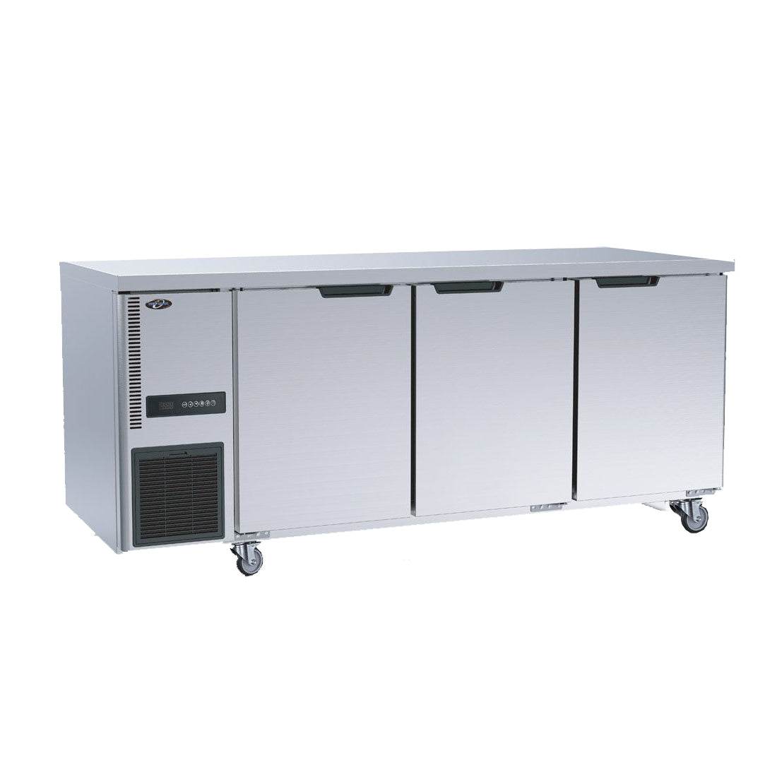 Stainless Steel Triple Door Workbench Fridge - TL1800TN-3D