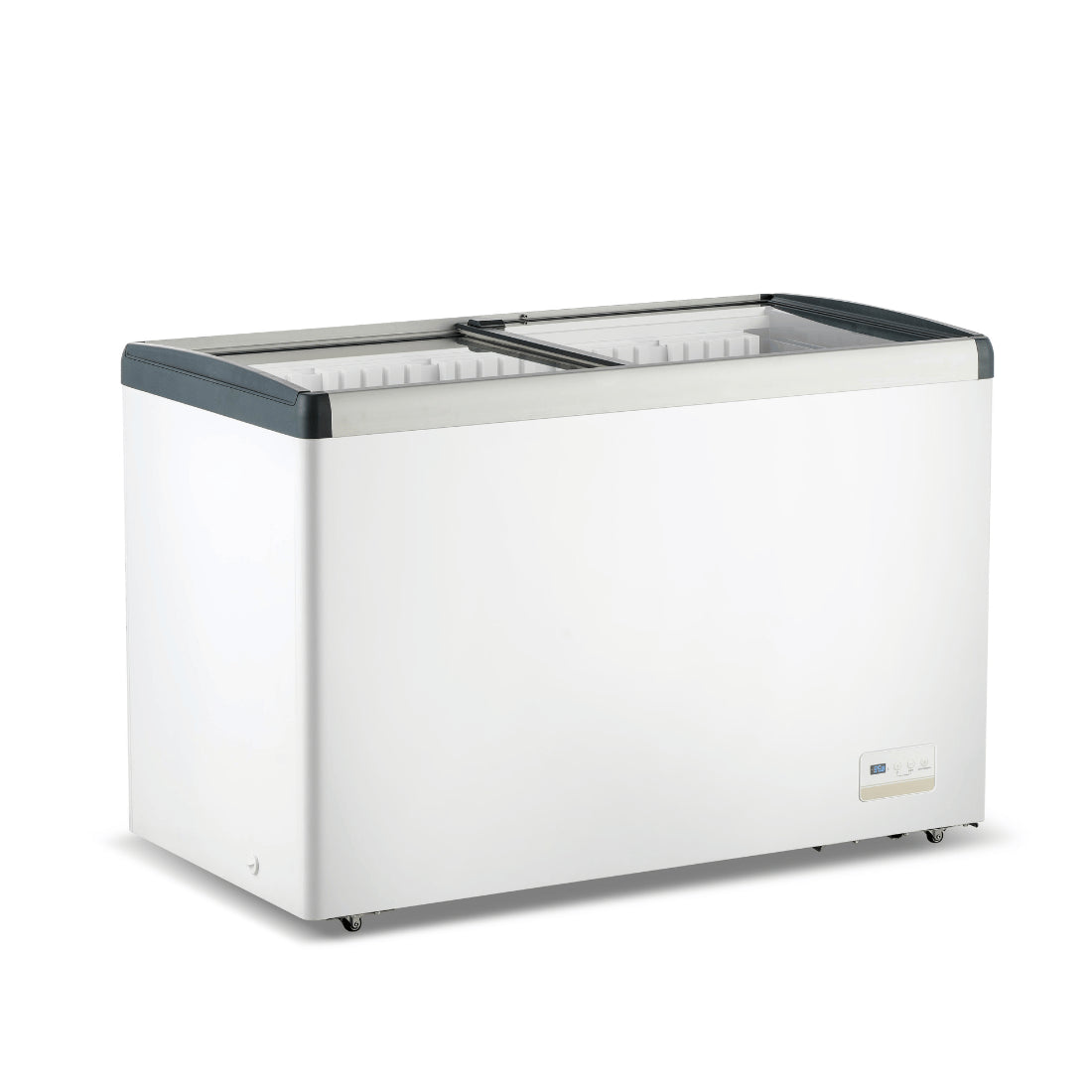 Thermaster 396L Chest Freezer with Flat Glass Sliding Lids - WD396G