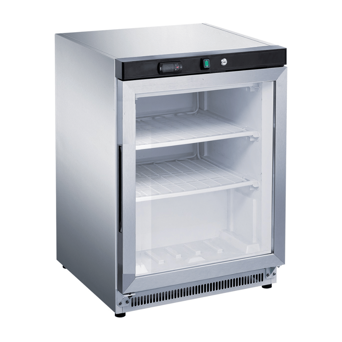 Fed-X Stainless Steel Upright Static Display Freezer XF200SG