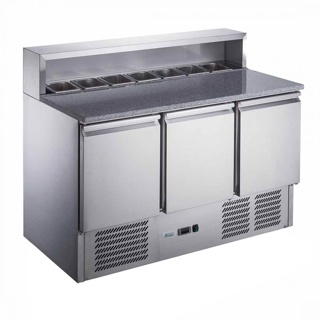 FED-X FED-X Three Door Salad Prep Fridge with Marble Top XGNS1300E