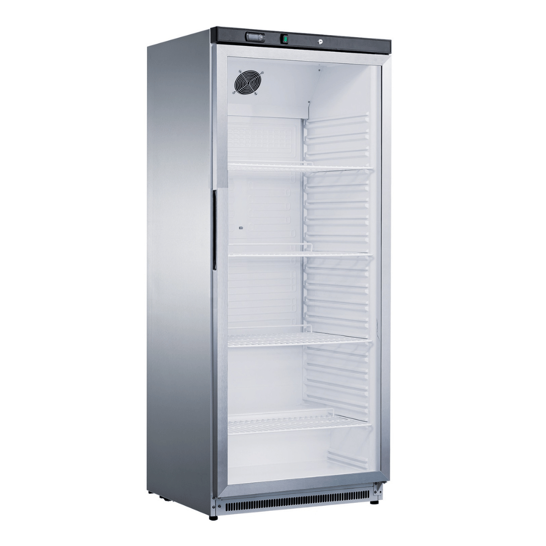 FED-X Fed-X Stainless Steel Upright Static Display Fridge XR600SG