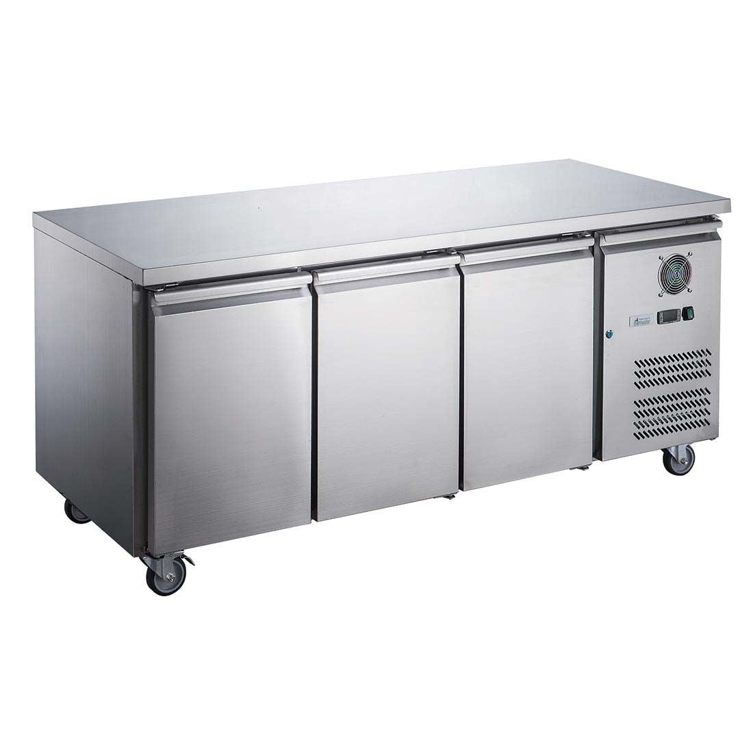 FED-X FED-X S/S Three Door Bench Fridge - XUB6C18S3V