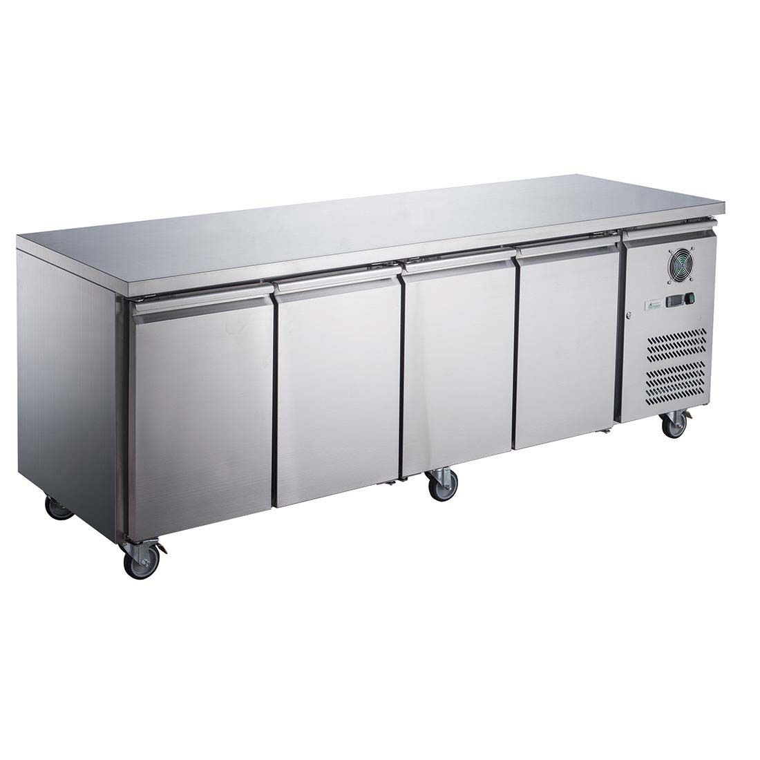 FED-X FED-X S/S Four Door Bench Fridge - XUB7C22S4V