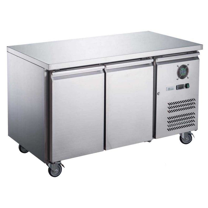 FED-X 2NDs: FED-X S/S Two Door Bench Freezer - Xub7f13s2v-VIC537