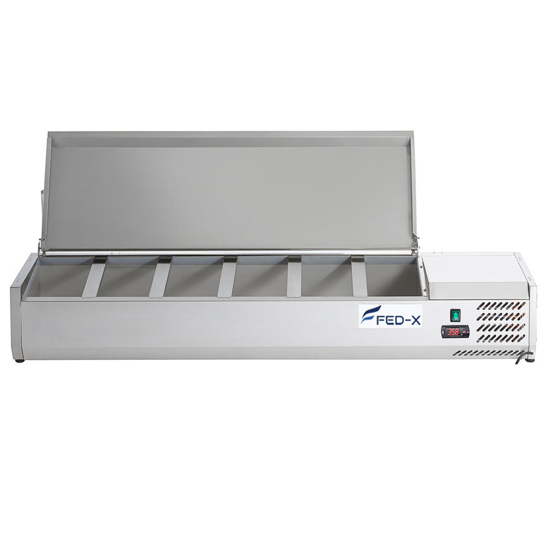 FED-X FED-X Salad Bench with Stainless Steel Lid - XVRX1500/380S